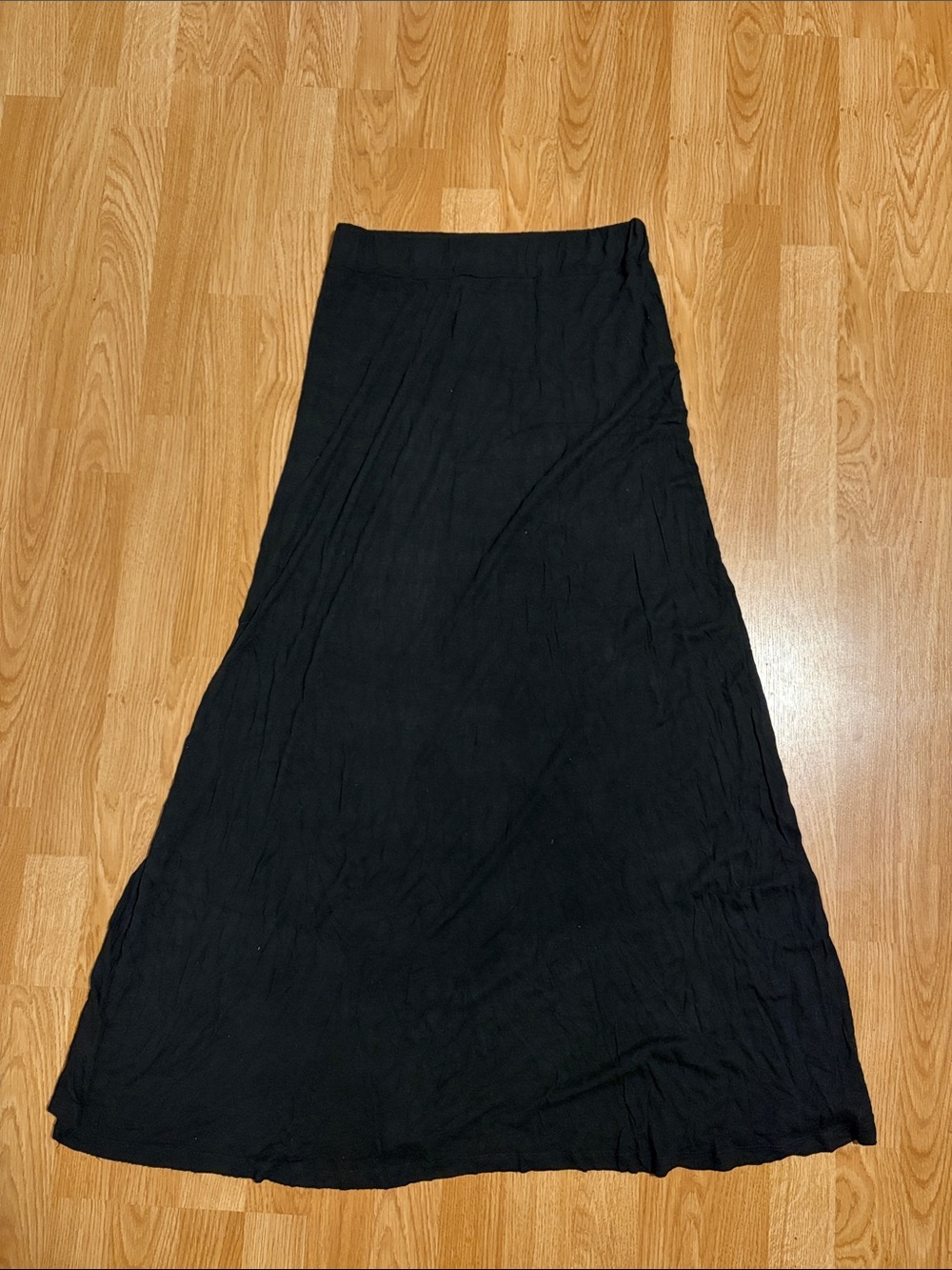 Brandy Melville Black Maxi Skirt - Flowy A-Line Silhouette
